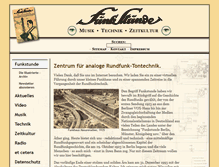 Tablet Screenshot of funkstunde.com